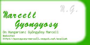marcell gyongyosy business card