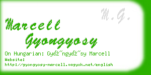 marcell gyongyosy business card